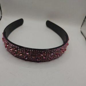 Headband Covered In Pink Crystals